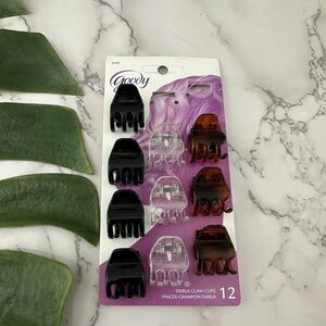 Goody Vintage Y2k Darla Claw Clips New Mini Black Brown Clear 10 All Hair Types